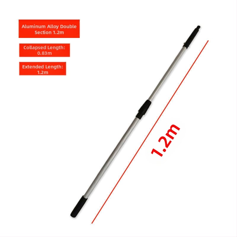 Χειροκίνητο σετ εργαλείων καθαρισμού παραθύρων με τηλεσκοπικό κοντάρι — ξύστρα για γυαλί, βούρτσα και σφουγγάρι (πολυπροπυλένιο)