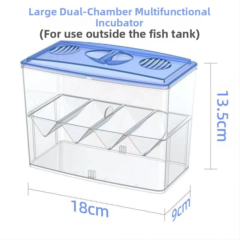 Guppy veisimo dėžė, plastikinė akvariumo izoliacijos dėžė, skirta veisimui ir ikrų dėjimui