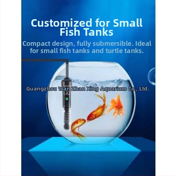 Automātisks konstanttemperatūras akvārija apkures stienis, stikla korpuss, 25–50W, 0,5 kg, Jingbang, piemērots maziem akvārijiem ar zivīm un bruņurupučiem