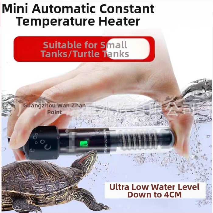 Automātisks konstanttemperatūras akvārija apkures stienis, stikla korpuss, 25–50W, 0,5 kg, Jingbang, piemērots maziem akvārijiem ar zivīm un bruņurupučiem