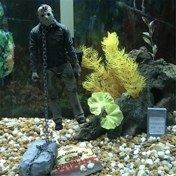 Horror gyanta akváriumi lámpa, gyűjtő figura, modell A6; anyag: szintetikus gyanta/plasztik