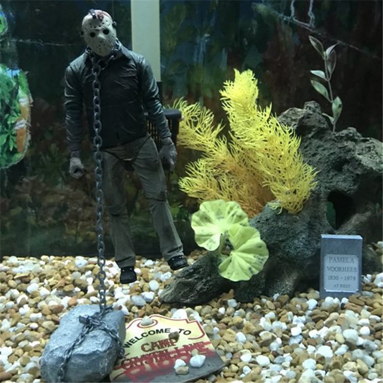 Horror gyanta akváriumi lámpa, gyűjtő figura, modell A6; anyag: szintetikus gyanta/plasztik