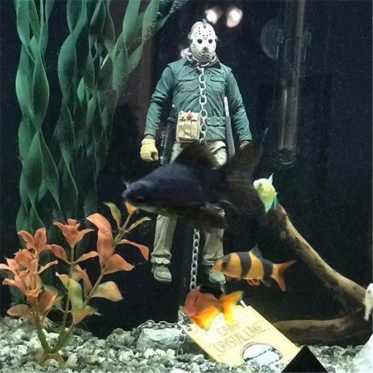 Horror gyanta akváriumi lámpa, gyűjtő figura, modell A6; anyag: szintetikus gyanta/plasztik