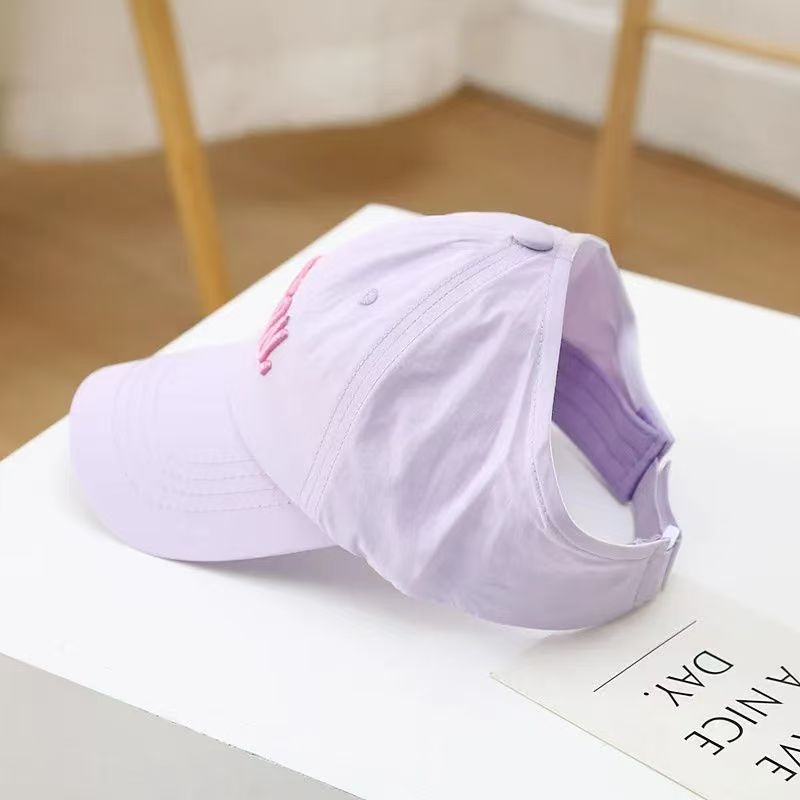 Vaikų greitai džiūstanti beisbolo kepurė su saulės apsauga, kvėpuojanti, su išsiuvinėta uodegėlės detaliu