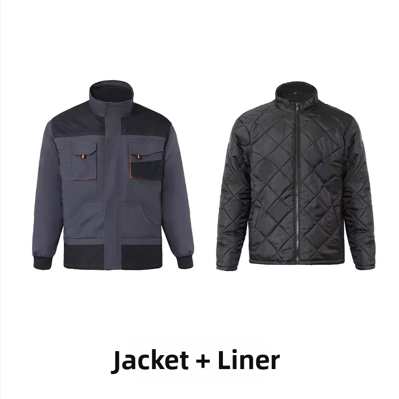 Automobilių remonto darbo drabužių komplektas, patvarus Oxford audinys, dviejų dalių komplektas su daugybe kišenių, dulkių apsauga, galimybė siuvinėti.