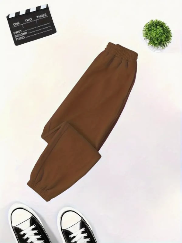 Kelnės, laisvas kirpimas, vidutinio juosmens, tiesus kirpimas, tankus poliesteris, laisvalaikio stilius