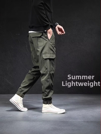 Ανδρικά casual παντελόνια, φαρδιά γραμμή, μεσαία μέση, πολυεστέρας 50%, άνοιξη-φθινοπωρο, ιαπωνικό ρετρό στυλ