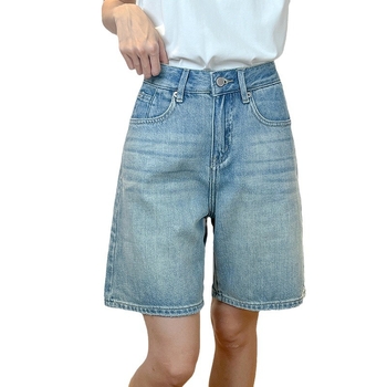 Ženske traperice, visoka straž, široke nogavice, srednja duljina, mješavina pamuka i elastana (50-70% pamuka, elastan <30%), casual vintage stil