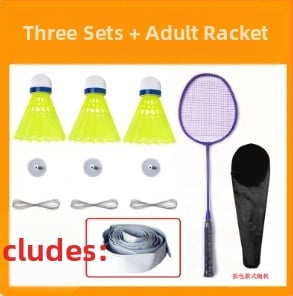 Badminton treniruoklis, plieno lydinio rėmas, svoris 95–100 g, rankenos storis G2, tiesus smūgis