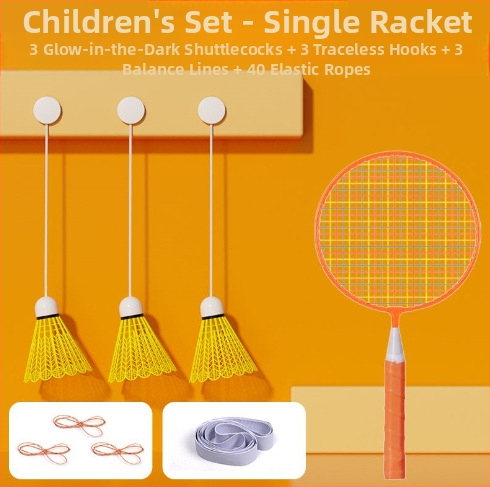 Badminton treniruoklis, plieno lydinio rėmas, svoris 95–100 g, rankenos storis G2, tiesus smūgis