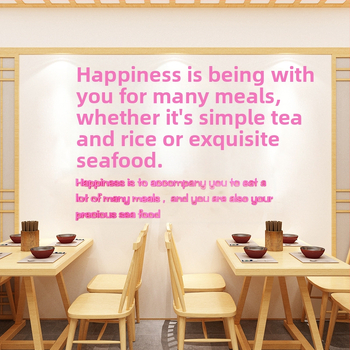 3D ακρυλικός τοίχος αυτοκόλλητο – γεωμετρική αφηρημένη μορφή, διάκοσμος για εστιατόριο, αδιάβροχο, απλός και μοντέρνος στυλ