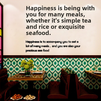 3D ακρυλικός τοίχος αυτοκόλλητο – γεωμετρική αφηρημένη μορφή, διάκοσμος για εστιατόριο, αδιάβροχο, απλός και μοντέρνος στυλ