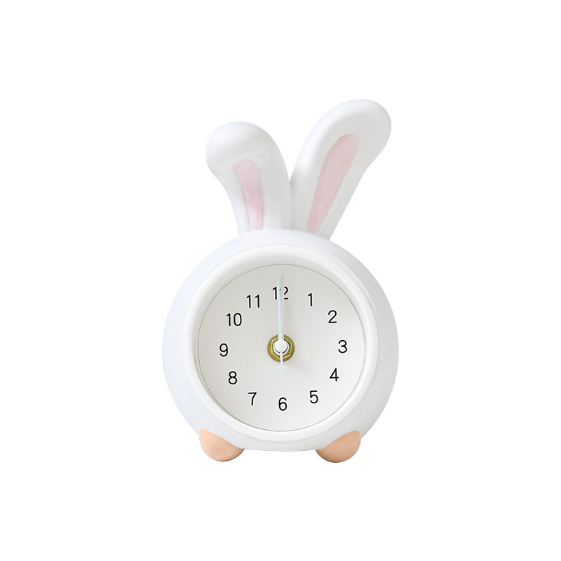 Vaikų stalo laikrodis su taupymo dėžute ir naktiniu apšvietimu, baterijomis maitinamas mechaninis judesys, vienpusis plastikinis korpusas, animacinio stiliaus