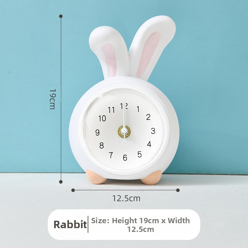 Vaikų stalo laikrodis su taupymo dėžute ir naktiniu apšvietimu, baterijomis maitinamas mechaninis judesys, vienpusis plastikinis korpusas, animacinio stiliaus