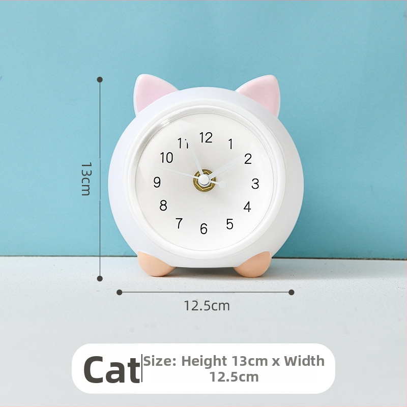 Vaikų stalo laikrodis su taupymo dėžute ir naktiniu apšvietimu, baterijomis maitinamas mechaninis judesys, vienpusis plastikinis korpusas, animacinio stiliaus