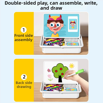 Interesting DIY Plastikiniai Magnetiniai 3D Puzzle Blokai Vaikams 4–6 Metų