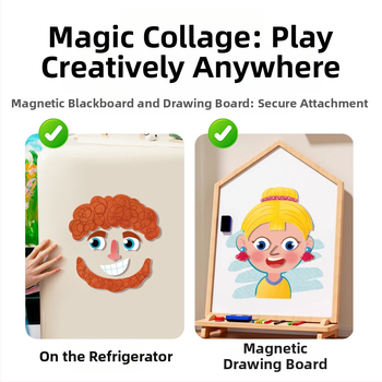 Interesting DIY Plastikiniai Magnetiniai 3D Puzzle Blokai Vaikams 4–6 Metų