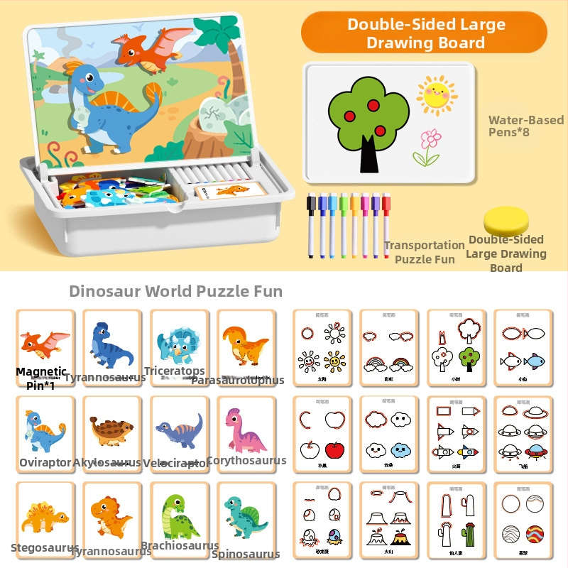 Interesting DIY Plastikiniai Magnetiniai 3D Puzzle Blokai Vaikams 4–6 Metų