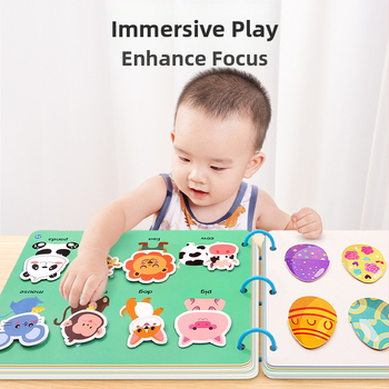 Izglītojošā klusā grāmata bērniem 4–6 gadu vecumā – kognitīvā attīstība, roku-acu koordinācija, plēšanas un līmēšanas uzdevumi