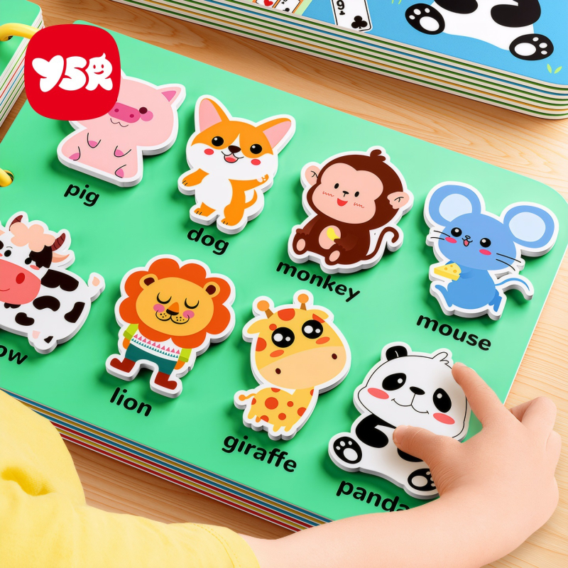 Izglītojošā klusā grāmata bērniem 4–6 gadu vecumā – kognitīvā attīstība, roku-acu koordinācija, plēšanas un līmēšanas uzdevumi