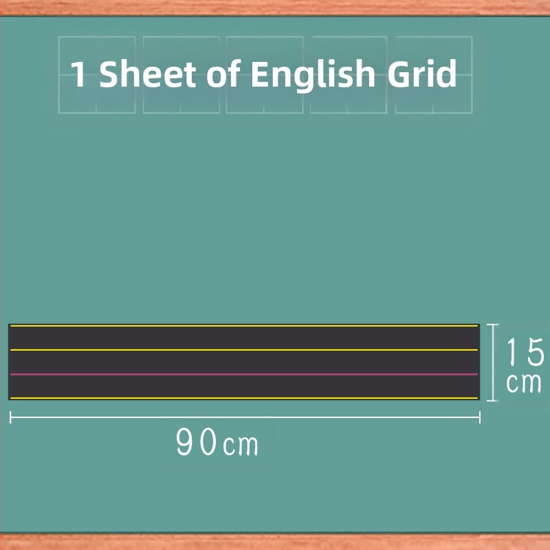 Magnėzinė rašomoji lenta su mediniu paneliu, vienpusė; prekė Other; specifikacija Other; rašymo tinkleliai su keturiomis ir trimis eilutėmis