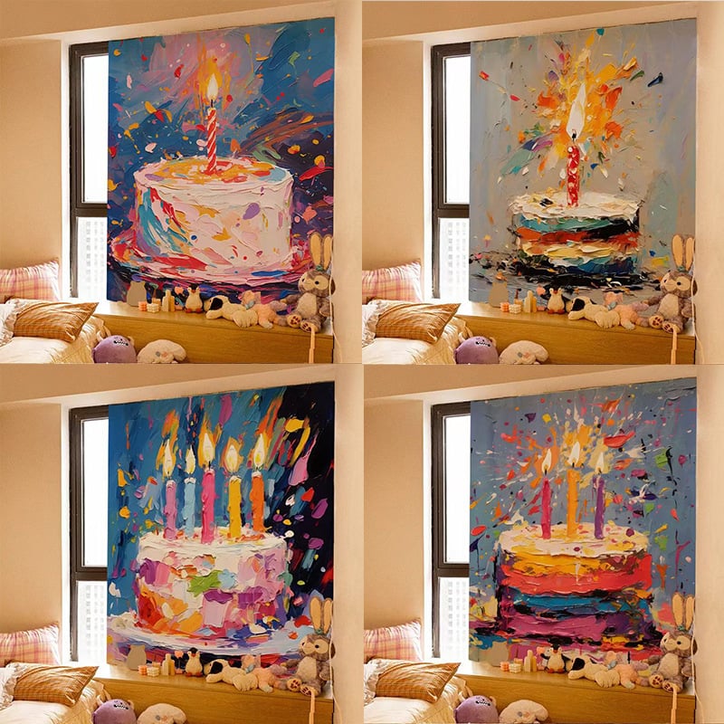 Sienos gobelenas su karikatūrų raštu, pūkuotas audinys, 100% poliesteris su 30% medvilnės priedu, stačiakampio formos, svetainei ir miegamajam, skaitmeninis terminis pernešimas, pritaikomas