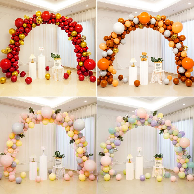 Latekso balionų arkos stulpas, ateivio formos, prekė Quiet, be logotipo, baliono tipas: latekas