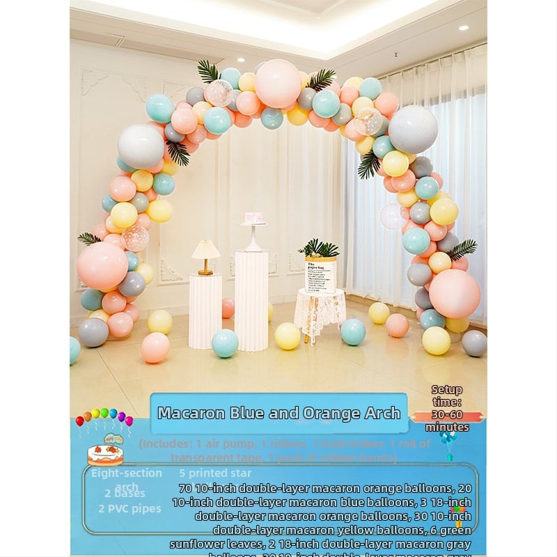 Latekso balionų arkos stulpas, ateivio formos, prekė Quiet, be logotipo, baliono tipas: latekas