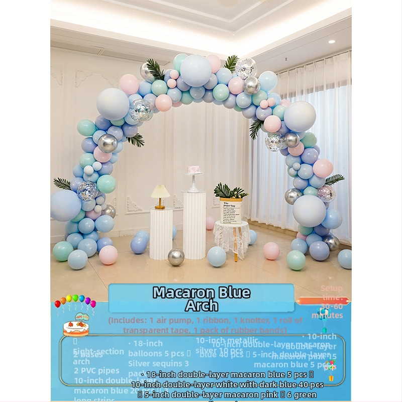 Latekso balionų arkos stulpas, ateivio formos, prekė Quiet, be logotipo, baliono tipas: latekas