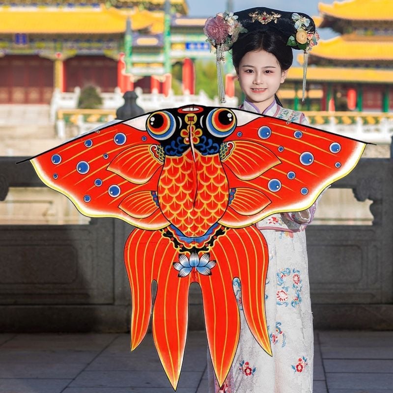 Rankų darbo popierinis vėjas kilpa su bambuko skeletu ir audiniu, tradicinio kinų stiliaus nuotraukų rekvizitas sužadėtuvėms ir gimtadieniams