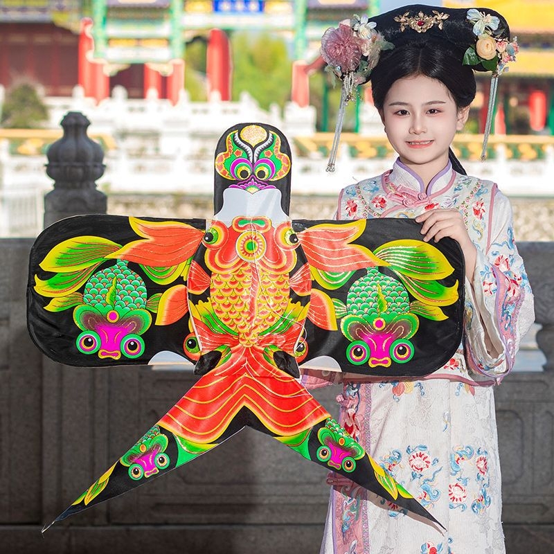 Rankų darbo popierinis vėjas kilpa su bambuko skeletu ir audiniu, tradicinio kinų stiliaus nuotraukų rekvizitas sužadėtuvėms ir gimtadieniams