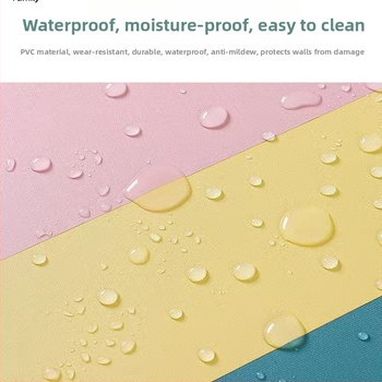 Αυτοκόλλητο PVC τοίχου — αδιάβροχο και ανθεκτικό στην υγρασία, μοντέρνος μινιμαλιστικός σχεδιασμός, ένα τεμάχιο, κατάλληλο για σαλόνι, υπνοδωμάτιο και μελέτη
