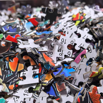 1000 dalių popierinė dėlionė, plokščio dizaino, amžius 14+