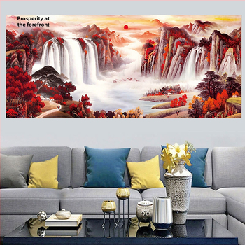 Kryžminio siuvimo rinkinys – peizažas, medvilnės audinys, Mona Lisa ženklas