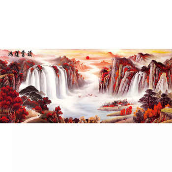 Kryžminio siuvimo rinkinys – peizažas, medvilnės audinys, Mona Lisa ženklas