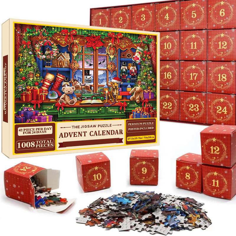 Plokščias popieriaus dėlionė, 24 dėžučių atskaitymas, vienos funkcijos žaislas 15-35 metų