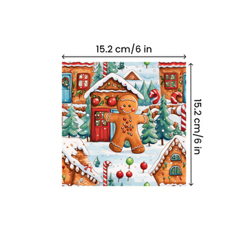 Χαρτόνι φόντου με θέμα το Ανθρωπάκι από μπισκότο τζίντζερ για χειροτεχνίες – βιντάζ χειροποίητο χαρτί για κάρτες, 157gsm επικάλυψη καλύψεως + 160gsm εσωτερικό, 12 φύλλα ανά σετ (επιλογές: 24 φύλλα 40g, 36 φύλλα 80g, 120g)