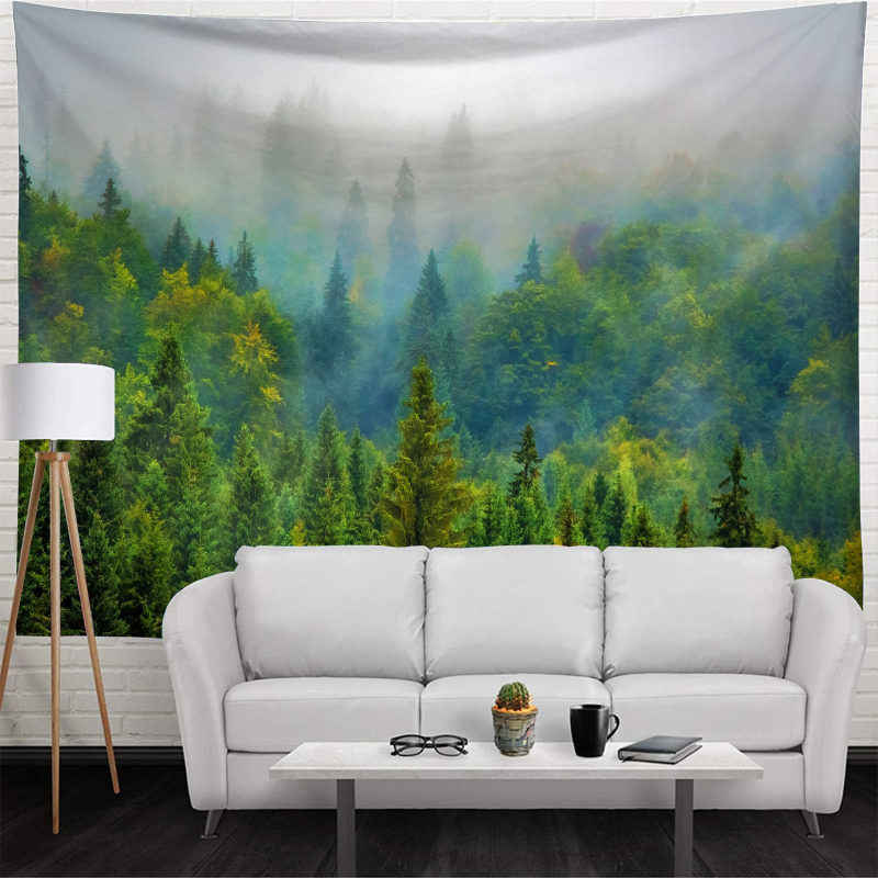 100% poliesterio gobelenas, geometrinis abstraktus raštas, stačiakampio formos, mašininis audimas, dekoratyvinis sienos gobelenas