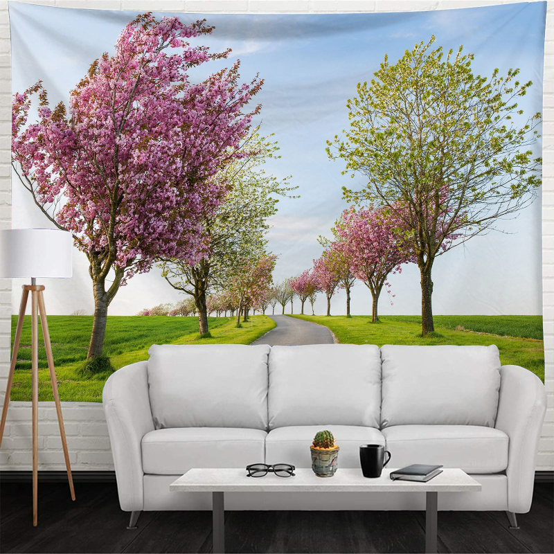 100% poliesterio gobelenas, geometrinis abstraktus raštas, stačiakampio formos, mašininis audimas, dekoratyvinis sienos gobelenas