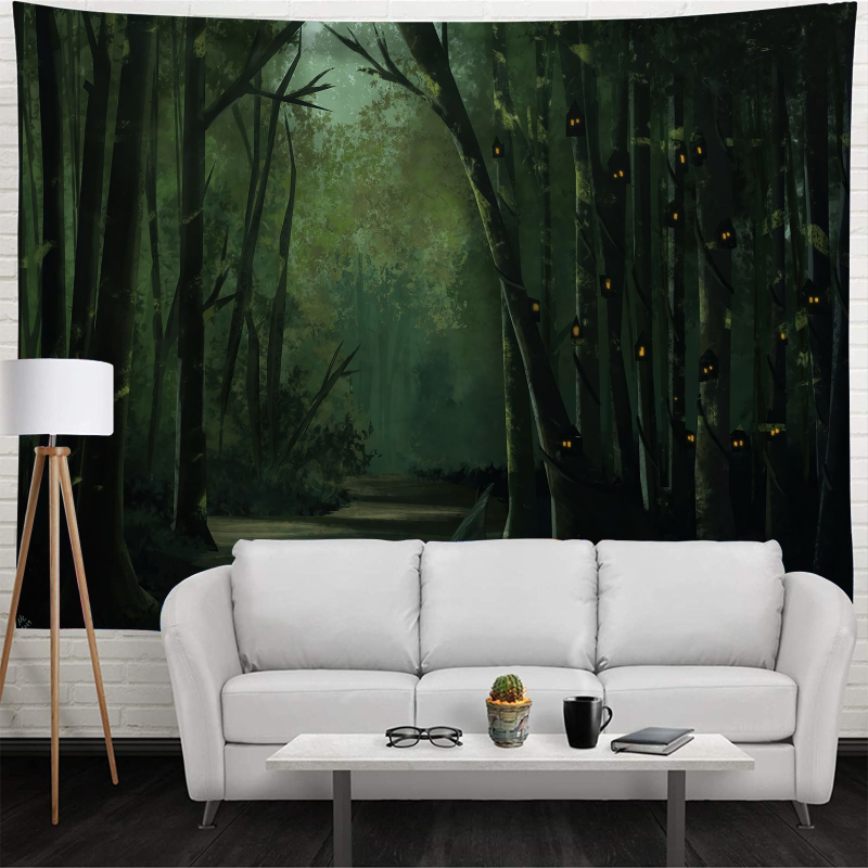 100% poliesterio gobelenas, geometrinis abstraktus raštas, stačiakampio formos, mašininis audimas, dekoratyvinis sienos gobelenas