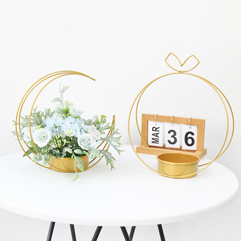 Metalni koš za cvijeće, umjetnost željeza, skandinavski minimalistički stil, za stolni, podni ili viseći prikaz