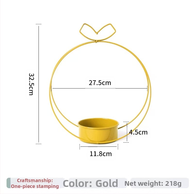 Metalni koš za cvijeće, umjetnost željeza, skandinavski minimalistički stil, za stolni, podni ili viseći prikaz