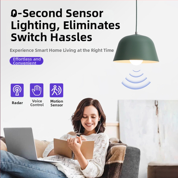 LED сензорна лампа, база E27, 85-265V, 180° лъч, IP30, PF 0.6