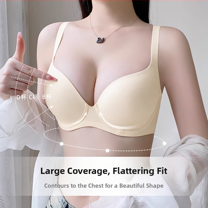 Bešvová podprsenka so mäkkým oceľovým prsteňom, plný košík, tenká tvarovaná miska, push-up, nylonový materiál, pevné dvojité ramienka, zadné tri rady háčikov