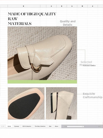 Loafers pentru femei, vârf rotund, exterior PU, toc 6-8 cm, talpă interioară din lână de miel