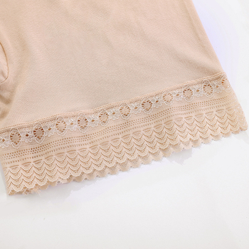 Moteriški viskozės nėriniai saugūs šortai su vidutiniu juosmeniu, medvilnės pamušalas, greitas džiovinimas