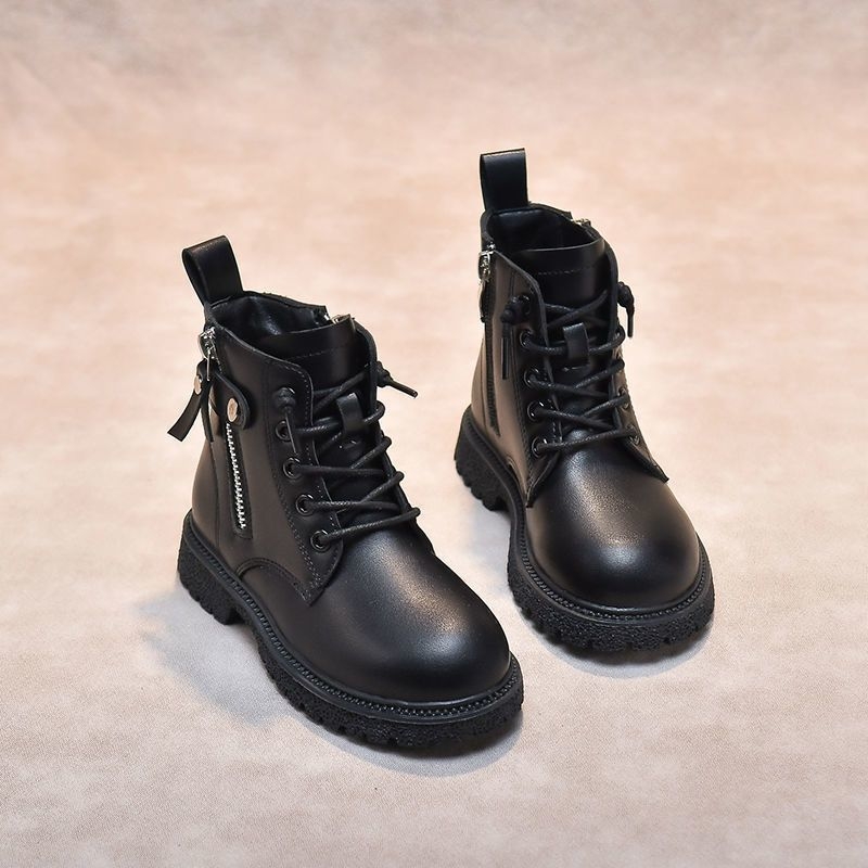 Bērnu Martins snieguma zābaki, ar vilnas odu, silti, augšējā daļa no sintētiskās ādas, rudens–ziema, vecums 1–3 gadi, izcelsme Wenzhou, Zhejiang