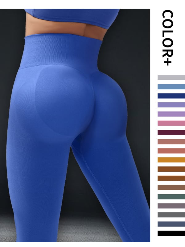 Jogos kelnaitės su aukštu juosmeniu, pilvo kontrole ir sėdmenų pakėlimas, tinkamos bėgimui ir treniruotėms, nylon-spandex mišinio medžiaga