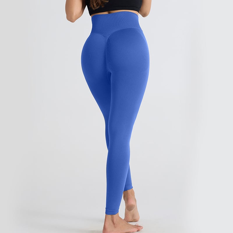 Jogos kelnaitės su aukštu juosmeniu, pilvo kontrole ir sėdmenų pakėlimas, tinkamos bėgimui ir treniruotėms, nylon-spandex mišinio medžiaga