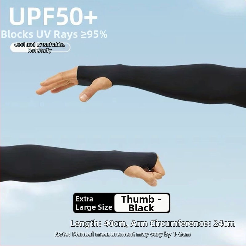 Išorinės saulės apsaugos rankovės vyrams, nailono audinio, tinkamos dviračiams ir vairavimui